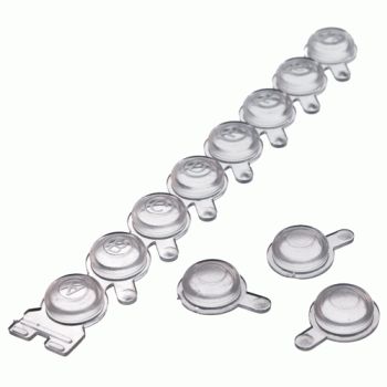Nest Domed 8-strip Caps, 125/pk, 1250/CS (406112-CS) Nest Domed 8-strip Caps, 125/pk, 1250/CS (406112-CS)