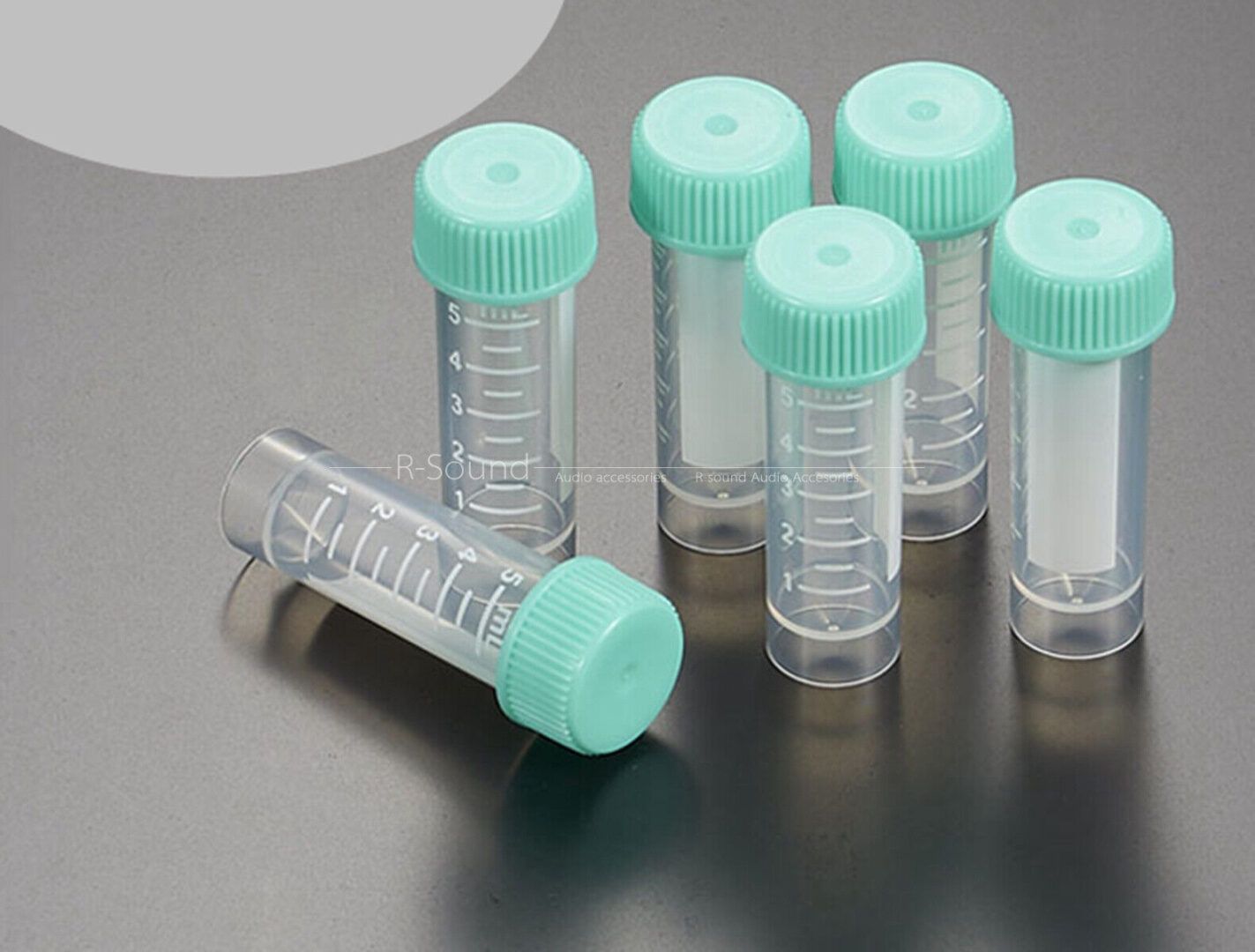 Cryogenic Freezing Vials, 5ml, Self-standing, with Light green cap, Sterilized, Dnase/Rnase-free, Nonpyrogenic, 50/bag, 500/cs, FCT001050