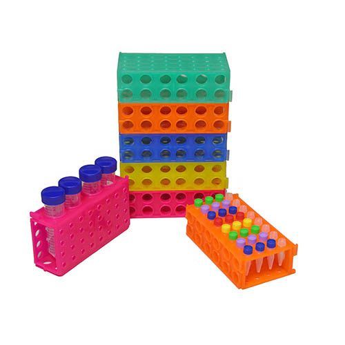 Tube Racks, 4-Way, 5/Pack, Assorted Colors (R4W1030) R1030