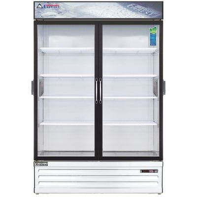 49 CUFT Glass Swing Door Refrigerator with 4 Shelves, Inside Power Outlets, EGSD49RC