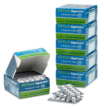 A2501, EZ Pack™ Agarose Tablets, pack of 200 tablets (100g), BMKC80007
