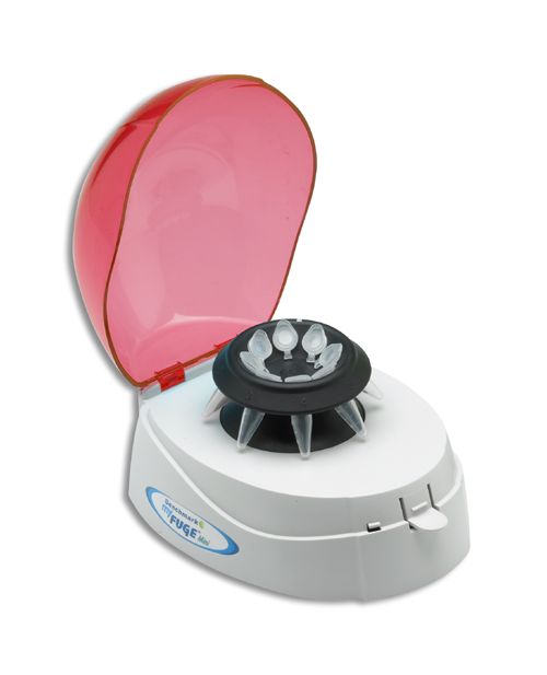 C1008-R, MyFuge™ Mini Centrifuge, red lid, with 2 rotors, 100-240V (US Plug)