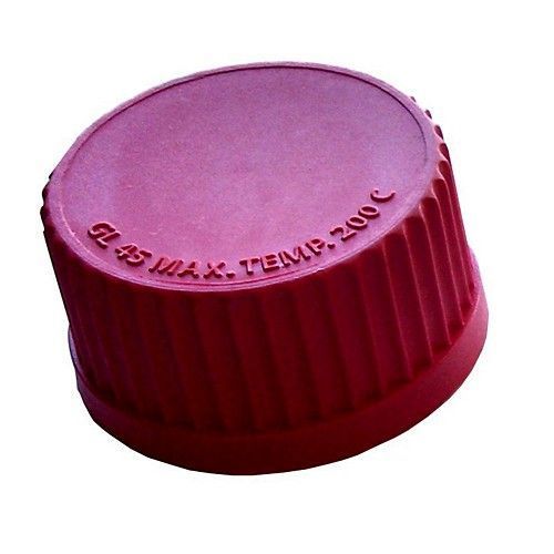 B3000-CAP-HTC, High temperature cap (RED - PBT Plastic / up to 180C), GL45, 10/pk, BMKF10269