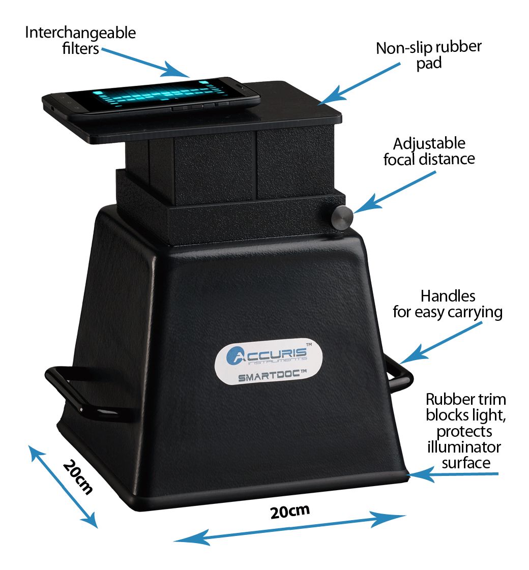 SmartDoc Gel Imaging System with Blue Light Illumination, (E5001-SDB), BMKD50021