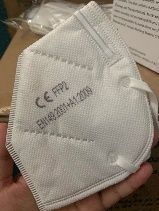 KN95 Particulate Respirator Face Mask, >=95% BFE Protection, Non-Woven Fabric & Medical use melt-blown nonwovens, 20/Box