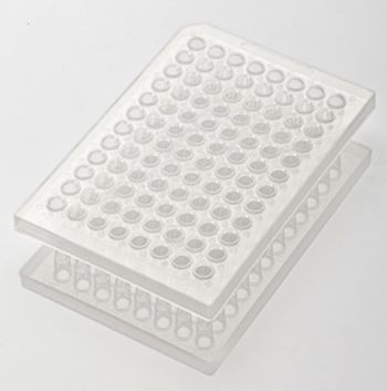 BioPointe 100µl, PCR 96-WELL PLATE, FULL SKIRT, CLEAR, 10 PLATES/Pack, 5 Units/Case, (50302N)