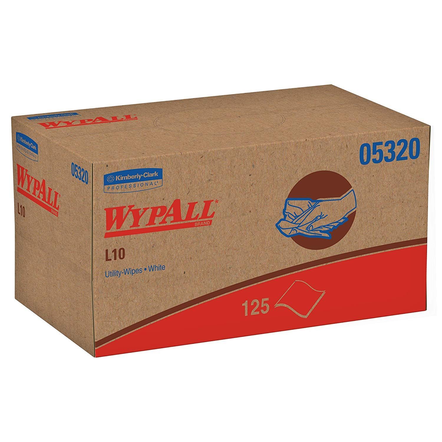 Paper Utility Wipes, 18 Boxes/Case