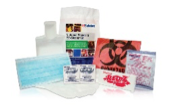 Bloodborne Pathogen or Body Fluid Spill Kit, National Standard EZ-Cleans® Kit (Wall Mounted Hard Case), 12/CS