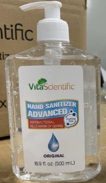 Hand Sanitizer with Aloe Vera, 16.9 OZ/500ml Pump Bottle, Each
