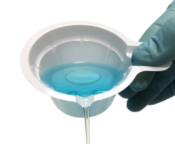 DBJ-B6602-W, WeighBucket, 40mL, with handle, white, 33 x 53mm (D x H),40mL weigh boat for liquids, 500/PACK, (B6602-W)