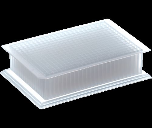 DBio 384 well 300 ul Storage Plate, PP, Square Well, Pyramidal Bottom, 50 Plates