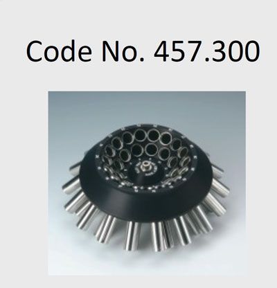30 Place Fixed Angle Rotor RA 30/15(12) for 5ml/7ml/10ml/12ml/15ml tubes on Bear 400R Centrifuge v