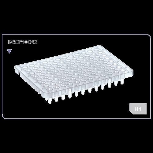 DBio 96 Well PCR Plate, Semi-Skirted, Segmented, 25 Plates (SP-0127)
