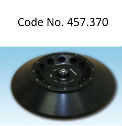 12 Place Fixed Angle Rotor RA 12 for 16 x 105 mm, 10 ml tube on Bear 200R Centrifuge (457370)