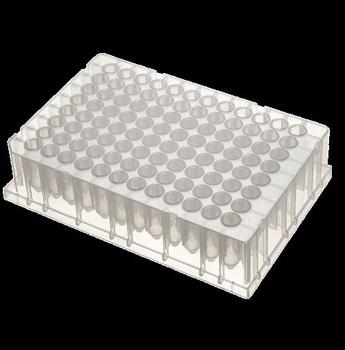 DBio 96 well 0.8 ml Storage Plate, PP, Round Well, V-Bottom, 50 Plates