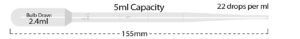 5ml Graduated to 2ml Blood Bank, Bulb, 250/PK (MTCP4115-00) (P4115-00)
