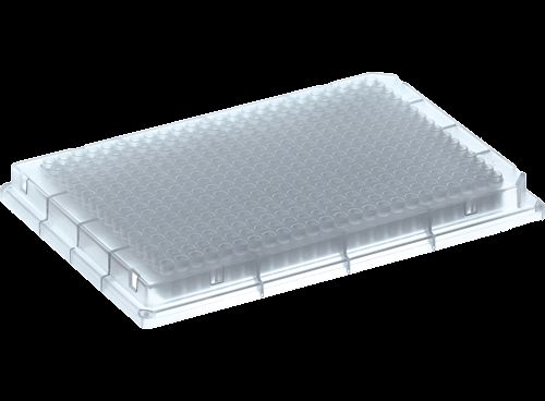 DBio 384 well 70 ul Microarray Plate, Round Well, Cylindrical Bottom, 50 Plates