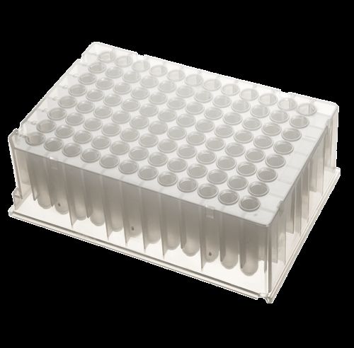 DBio 96 well 1.2 ml Storage Plate, PP, Round Well, U-Bottom, Bulk, 50 Plates