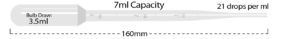 7ml Graduated to 3ml Large Bulb, Bulk, 250/pk (MTCP4114-00) (P4114-00)