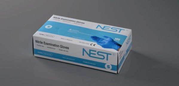 Nitrile examination gloves, powder free, large,blue, 1000/cs, (90014-L-B)