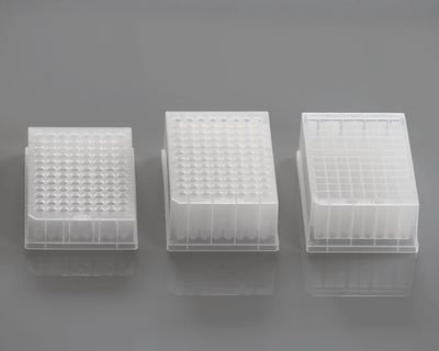 0.5ml 96-Well Deep Well Plate, V-Bottom, Round, non-sterile, 50/cs, (501101)