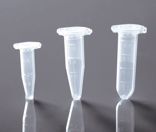 0.6ml Microcentrifuge Tube, Clear, Sterile, Conical, Lock Cap, 50/bag, 750/pk (605601) (NSTF40082PK)