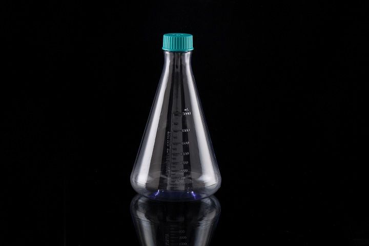 5 Liter PC Erlenmeyer Flasks, Seal Cap, Sterile, 1/pk, 4/cs, (787001)