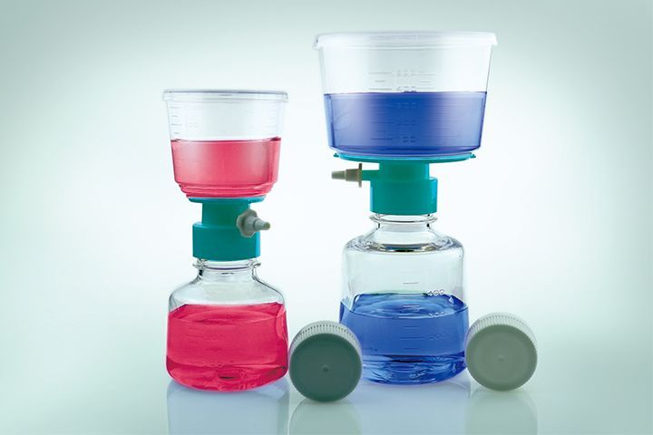 250ml Vacuum Filter Tops, PVDF 0.22um, Sterile, 1/pk, 24/cs (342111)
