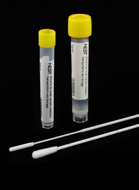 Disposable Sampler, 10 mL Vial with 3 mL VTM, with One Individually Wrapped and Sterile Nasopharyngeal Swab, 100/CS