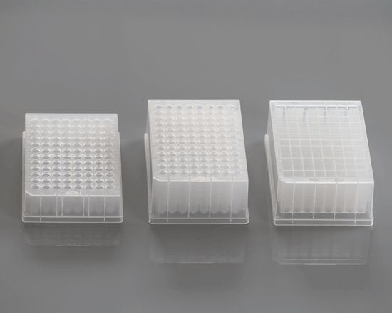 0.5ml 96-Well Deep Well Plate, V-Bottom, Round, sterile, 50/cs, (501601)