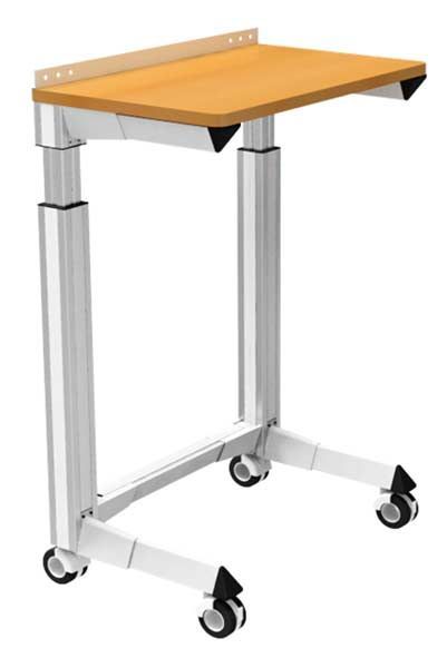 Samin Laboratory Side Table, Adjustable Height , 60 cm x 38 cm x 75 - 90 cm (w x d x h)