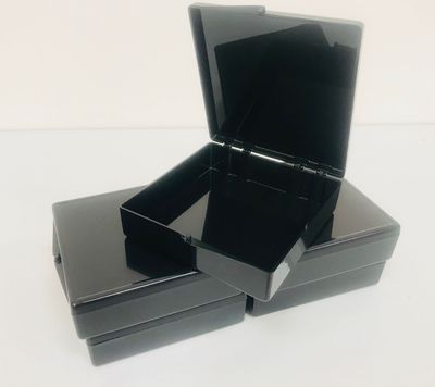 Western Blotting Boxes, 4 9/16 x 4 9/16 x 1 1/4in. (11.6 x 11.6 x 3.2cm), Opaque Black, 5/PK, B1200-15BK