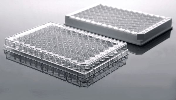96 Well ELISA Plate, Undetachable, High Binding, Clear, Non-sterile, 5/pk, 50/cs, (514201)