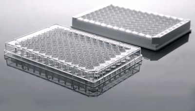 96 Well ELISA Plate, Undetachable, High Binding, Clear, Non-sterile, 5/pk, 50/cs, (514201)