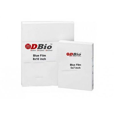 DBio Blue Sensitive X-Ray Film, 8 x 10 inch, 100 Sheets/Box, DBOF30004
