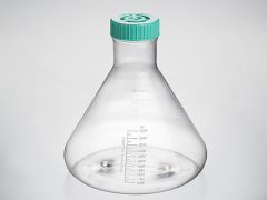 3000m (3L) Erlenmeyer Flasks, Polycarbonate (PC), Non-treated, Vent cap, Flat Bottom, DNase/RNase free, no pyrogen, sterilization, 1/bag, 4/Case, (TAB002003), INEF3000V