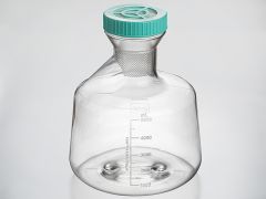 5000m (5L) Erlenmeyer Flasks, Polycarbonate (PC), Non-treated, Vent cap, Flat Bottom, DNase/RNase free, no pyrogen, sterilization, 1/bag, 4/Case, (TAB002005), INEF5000V