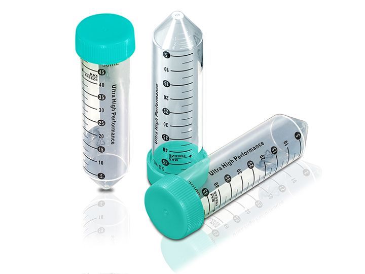 15ml, PP,20000g, Conical-Bottom, Sterilized, Flat cap with sealing ring, Paper Rack (25/Rack,2 Racks/Pack,10 Packs/Case), CFT920150