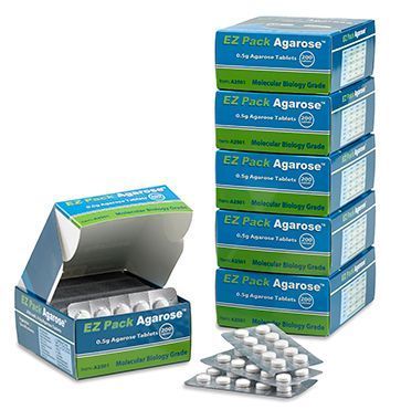 A2505, EZ Pack™ Agarose Tablets, pack of 1000 tablets (500g), BMKC80008
