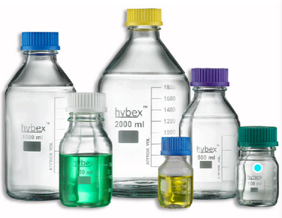 B3000-50, hybex™ Media storage bottle, 50ml with standard (GL32) blue cap, 10/pk, BMKF10265