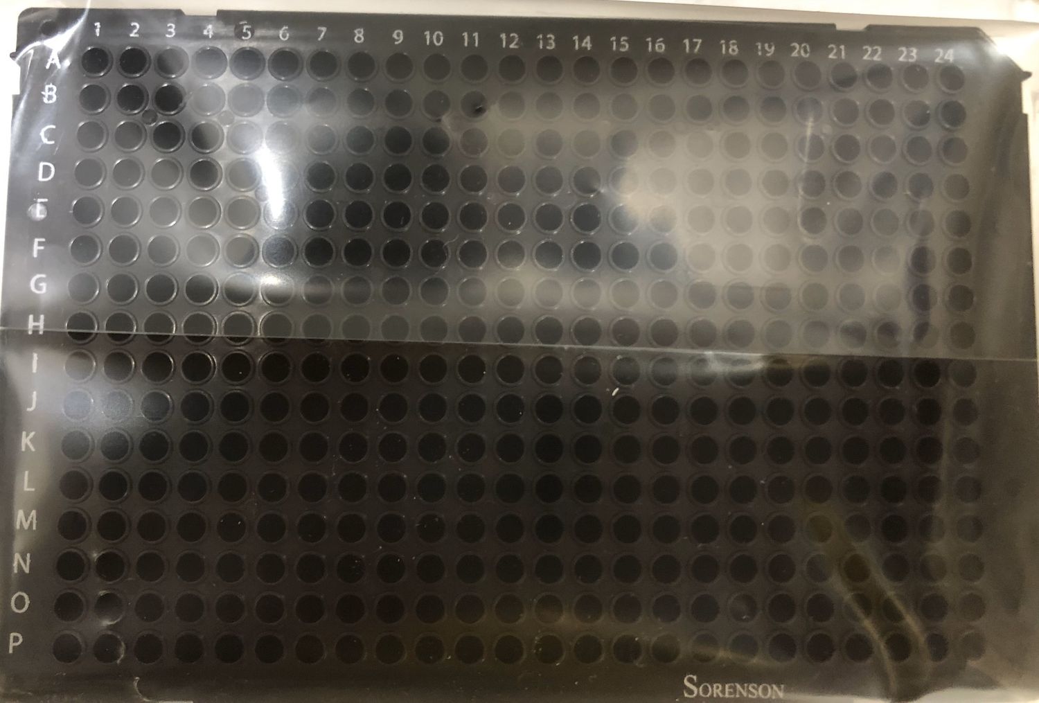 384-well untraAmp PCR plate, Black, Polypropylene, Non-Sterile, Working Volume: 30 µl, 50 Plates/Case, 37970