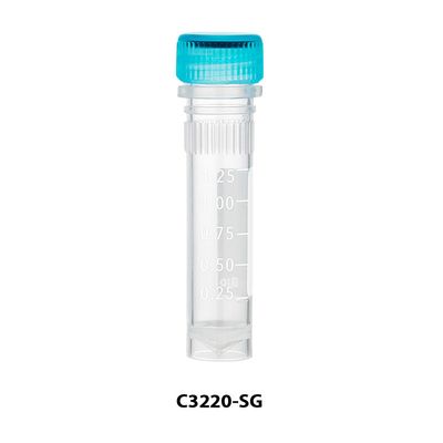 MTC ClearSeal™ 2.0mL (13.1×46.8mm) Screw Cap Tube, sterile, w/ O-ring & attached screw caps, printed graduations, self-standing, 50 per sterile resealable bag, 20 bags per case, 1000/CS, C3220-SG MTC ClearSeal™ 2.0mL (13.1×46.8mm) Screw Cap Tube, sterile, w/ O-ring & attached screw caps, printed graduations, self-standing, 50 per sterile resealable bag, 20 bags per case, 1000/CS, C3220-SG
