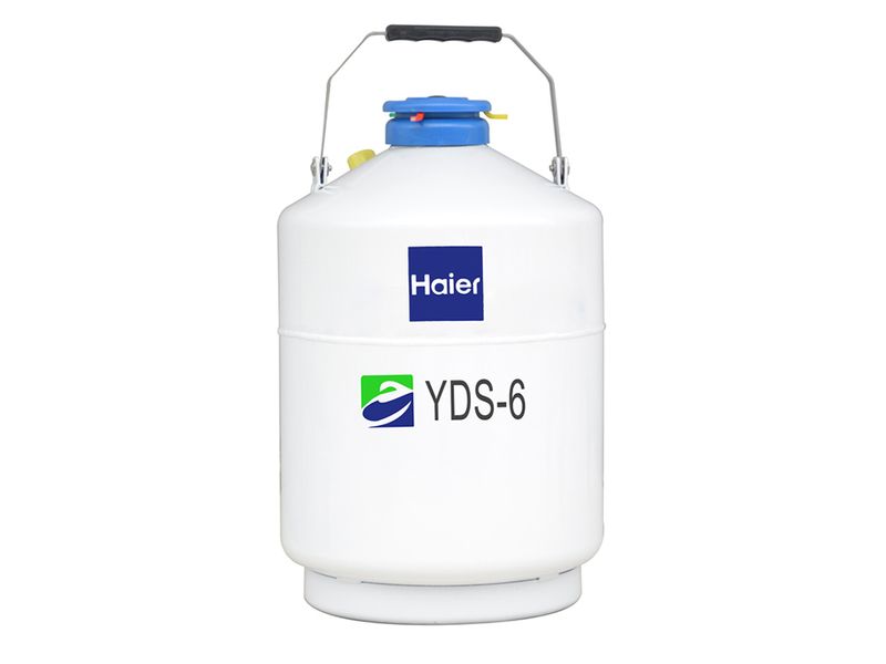Haier Liquid Nitrogen (N2) Container, 6L, Including 6 canisters (Height 120mm), lockable cap and PU bag, YDS-6YS Haier Liquid Nitrogen (N2) Container, 6L, Including 6 canisters (Height 120mm), lockable cap and PU bag, YDS-6YS