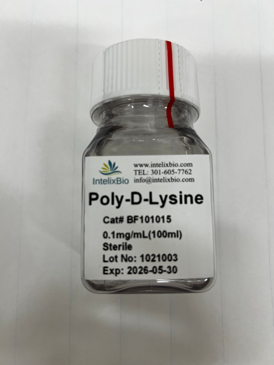 Poly-D-Lysine, 0.1mg/mL (100mL), Each, BF101015
