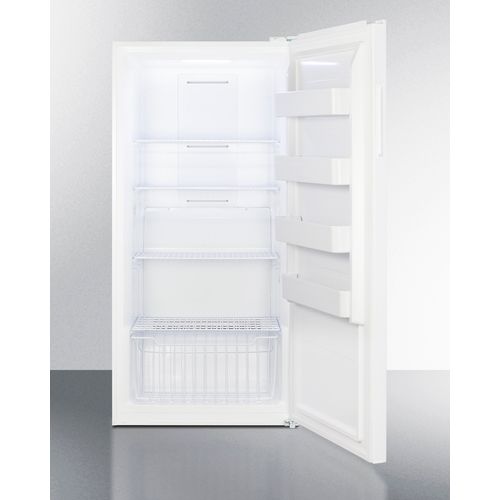 Summit 21 CUFT Convertible All-Freezer/Refrigerator, White, 33