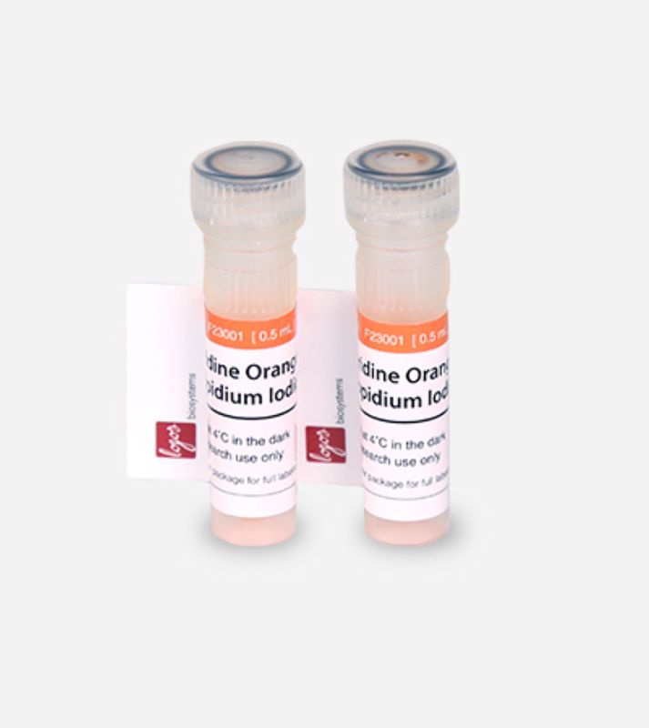 Logos Biosystems (LogosBio) Acridine Orange / Propidium Iodide (AO/PI) Cell Viability Kit, 2x500ul (500 tests) for LUNA FL, LUNA STEM,  LUNA-II YF, LUNA FX7, F23001, LGBD10012