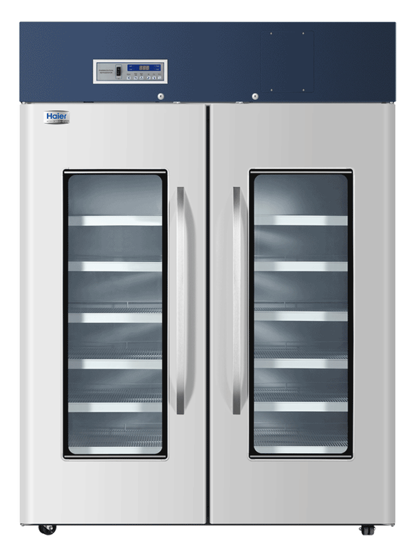 Haier Standard Pharmacy Refrigerator, 49 CUFT, Double Glass Doors, HYC-1378