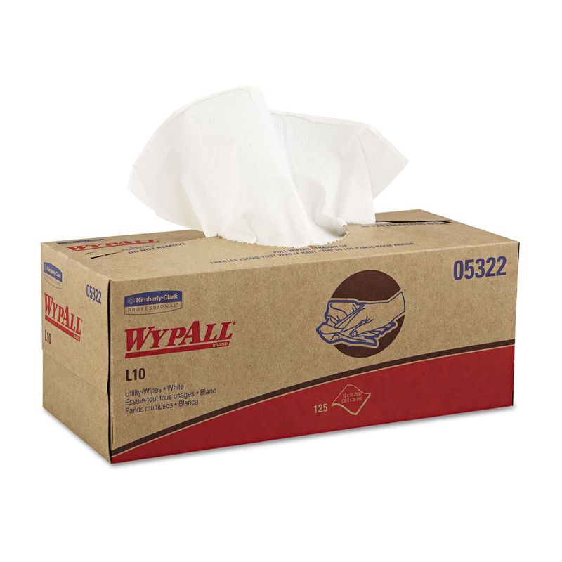 Paper Utility Wipes, 12″ × 10.25″, 125/Box, 18 Boxes/Case, 2,250/Case, DBJ-05322