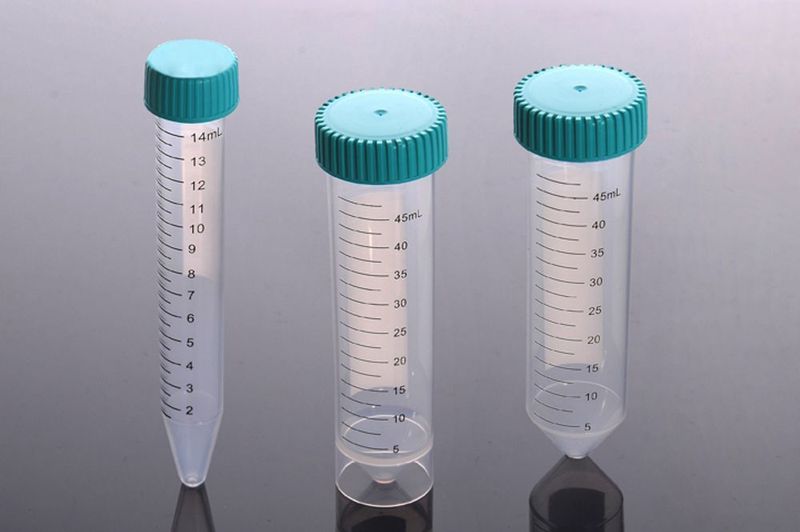 50ml Centrifuge Tubes, PP, High Performance, 20000g, Conical-Bottom, Sterilized, Flat cap with sealing ring, 25/Bag, 500/Case, CFT921500