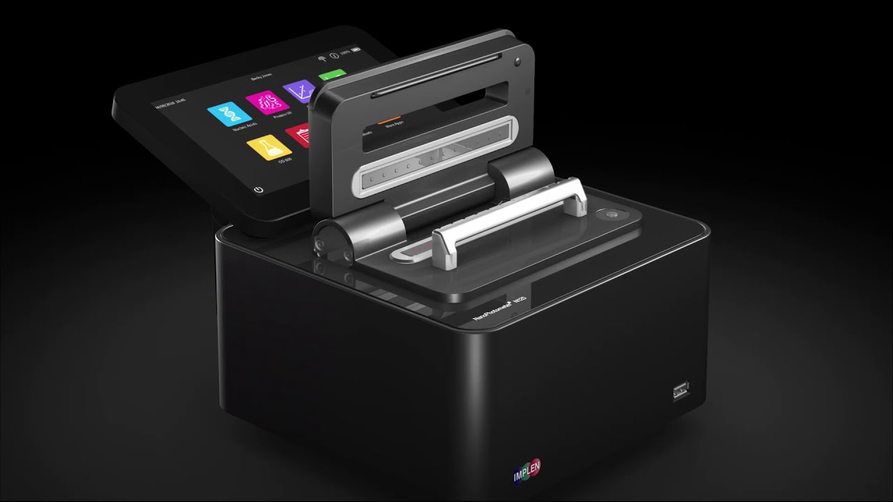 Implen Nanophotometer, UV/VIS (200-900nm) Scanning Spectrophotometer for 12 Samples, Multichannel Nano Volume applications w/ Rechargeable Battery, Touch-screen Control (N120-Mobile) IPLD20044